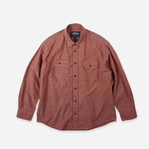 Frizmworks - 1920'S CHAMBRAY WORK SHIRT - RED -  - Main Front View