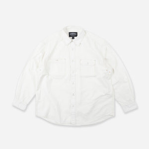 Frizmworks - 1920'S CHAMBRAY WORK SHIRT - WHITE -  - Main Front View