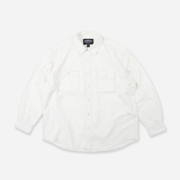 1920'S CHAMBRAY WORK SHIRT - WHITE