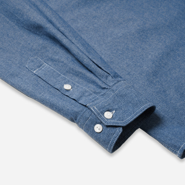 1920's CHAMBRAY WORK SHIRT - BLUE