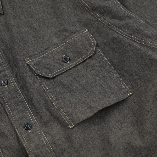 Frizmworks 1920s Chambray Work Shirt - Mud