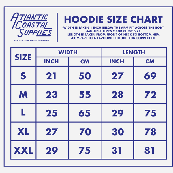 Atlantic Coastal Supplies Diver Hoodie - Navy