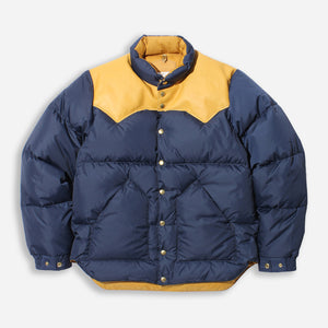 Rocky Mountain Featherbed - ORIGINAL DOWN JACKET - NAVY/YELLOW -  - Main Front View