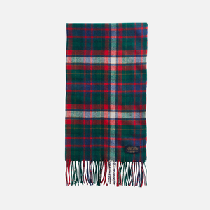 Pendleton - Whisperwool Muffler - Laurel Green/Red -  - Main Front View