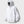 Load image into Gallery viewer, OBLIQUE BALLOON DOUBLE HOODIE - WHITE MELANGE
