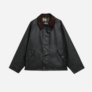 Barbour - Barbour Transport Wax Jacket - Sage Olive -  - Main Front View