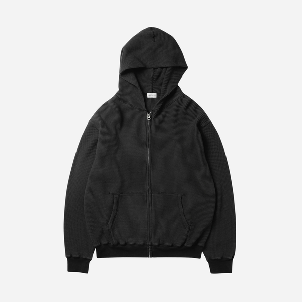 Khakis 2020 Waffle Full Zip Hoodie - Black