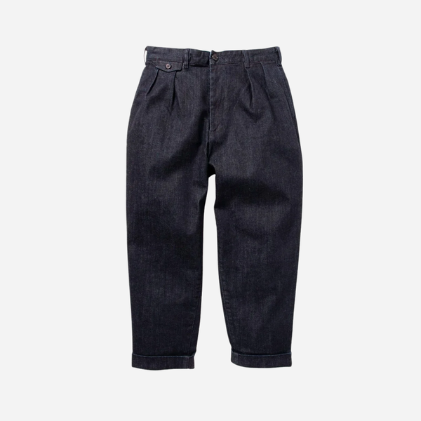 Beams Plus 2 Pleats Tapered Denim - Indigo