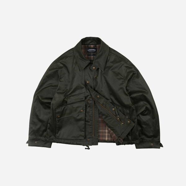 Frizmworks Waxed Cotton Heritage Hunting Jacket - Olive Brown