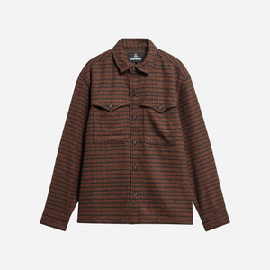 Barbour - Barbour Hatfield Tartan Overshirt - Chestnut -  - Main Front View
