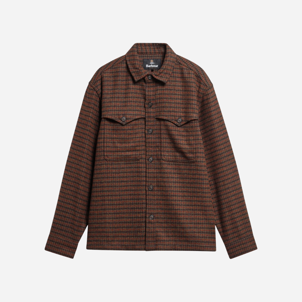 Barbour Hatfield Tartan Overshirt - Chestnut