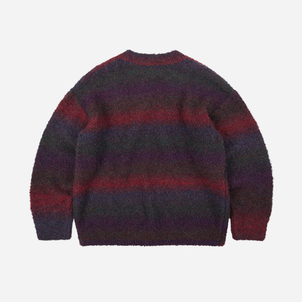 GRADATION BOUCLE KNIT - PURPLE MIX