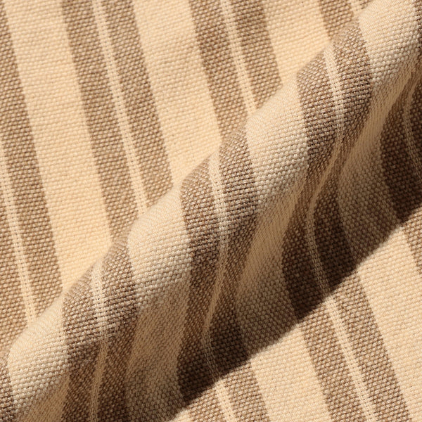 BAND PULLOVER INDIAN OXFORD SHIRT - STRIPE BROWN