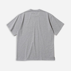 Uniform Bridge - HEAVYWEIGHT POCKET TEE -GREY MELANGE -  - Alternative View 1