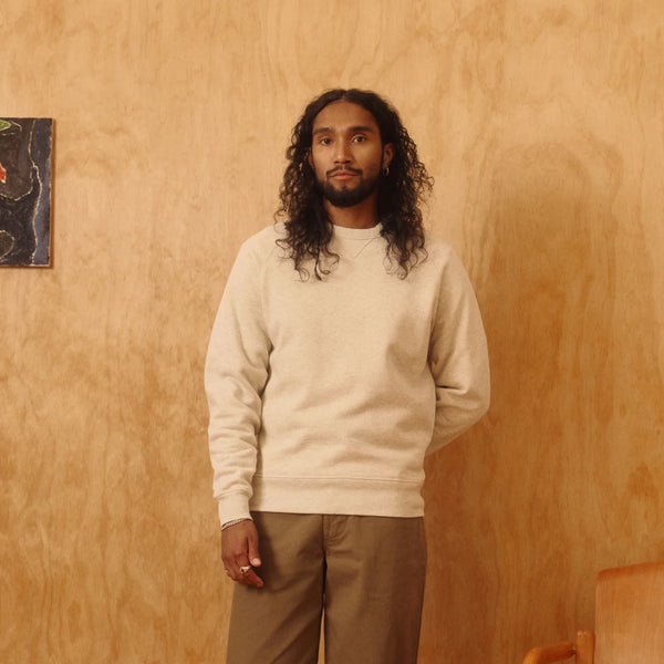 STADIUM LOFT QUARTER ZIP SWEATSHIRT - GREY