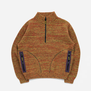 Big Rock Candy Mountaineering - METANOIA WOOL ZIP SWEATER - BROCCOLI -  - Main Front View