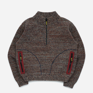 Big Rock Candy Mountaineering - METANOIA WOOL ZIP SWEATER - PASSION FRUIT -  - Main Front View
