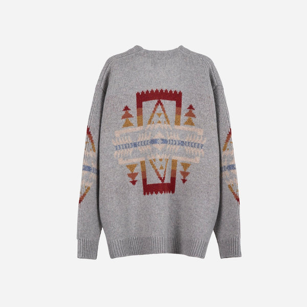 Pendleton Made for Japan Jacquard Cardigan - Grey Los Ojos