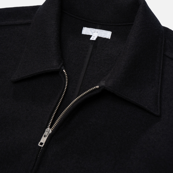 LOMA WOOL BLOUSON JACKET - BLACK