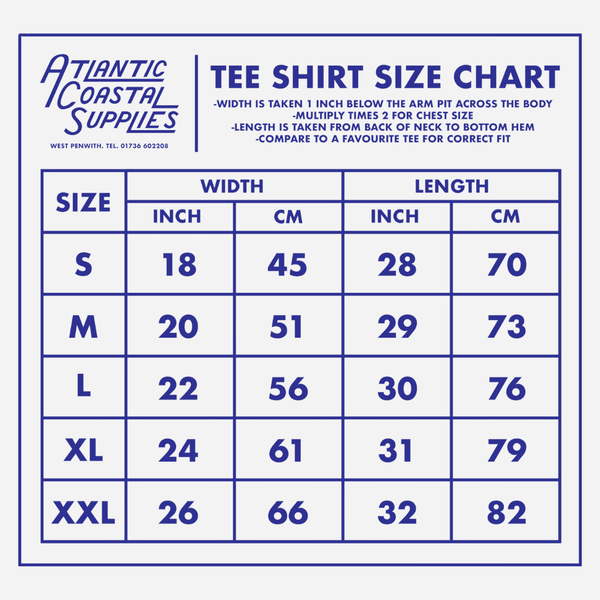 Atlantic Coastal Supplies Diver T-Shirt - Navy