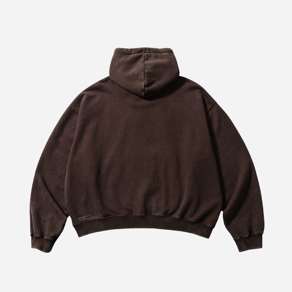 Anglan Heavyweight Washed Hoodie - Brown
