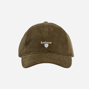 Barbour - Barbour Preston Cord Cap - Olive -  - Alternative View 1