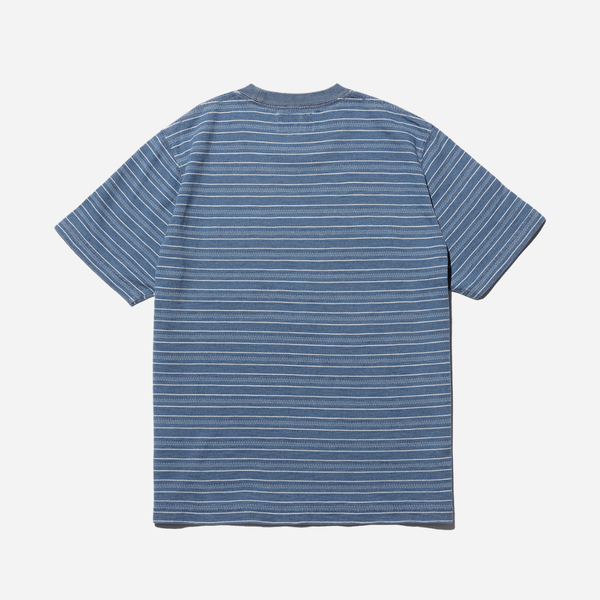 Beams Plus Pocket Tee Stripe - Indigo