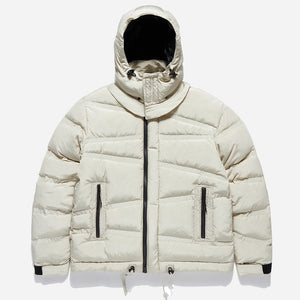 Unaffected - OBLIQUE QUILTED PUFFA DOWN - ECRU - OBLIQUE QUILTED PUFFA DOWN - ECRU - The Great Divide - Main Front View