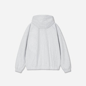 Anglan - RAGLAN SWEAT HOODIE JACKET - MELANGE GREY -  - Alternative View 1