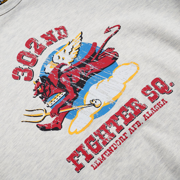302ND FIGHTER SQ SWEATSHIRT - OATMEAL