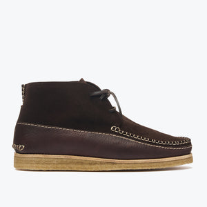 Arrow Moccasin Company - LUCAS CREPE BOOT - DARK BROWN -  - Main Front View