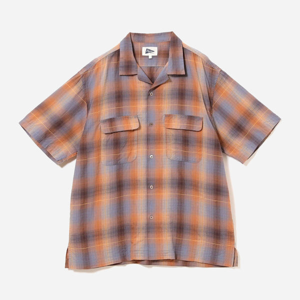 SAM DOBBY OMBRE SHIRT - ORANGE