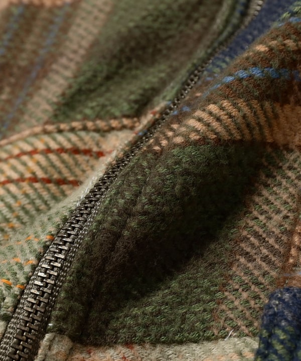 JOHANNES HALF ZIP SHIRT JACKET - OLIVE MIX