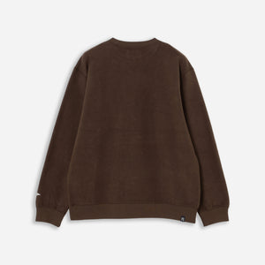 Pilgrim Surf + Supply - KAGAN FLEECE CREW SWEATSHIRT - BROWN -  - Alternative View 1