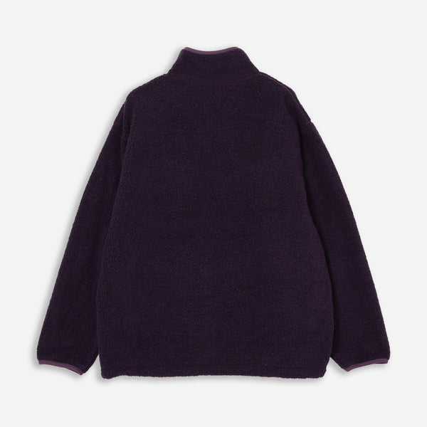 ANTONIO WOOL FLEECE JACKET - PURPLE