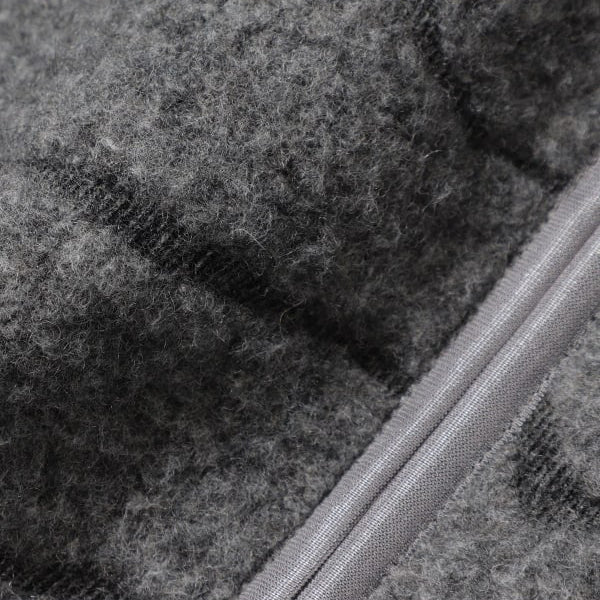 MOSLEY BOA WOOL HALF ZIP SWEATE - HEATHER GREY