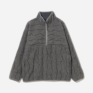 Pilgrim Surf + Supply - MOSLEY BOA WOOL HALF ZIP SWEATE - HEATHER GREY -  - Main Front View