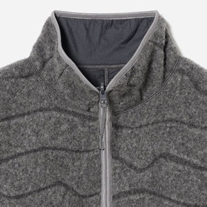 Pilgrim Surf + Supply - MOSLEY BOA WOOL HALF ZIP SWEATE - HEATHER GREY -  - Alternative View 1