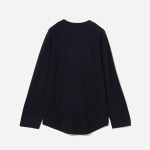 Pilgrim Surf + Supply - GEOFFREY WOOL RAGLAN L/S T-SHIRT - NAVY -  - Alternative View 1