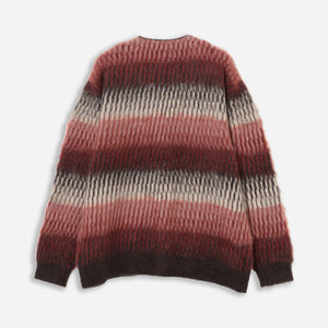 Pilgrim Surf + Supply - SHORE GRADATION MOHAIR CARDIGAN - PINK -  - Alternative View 1