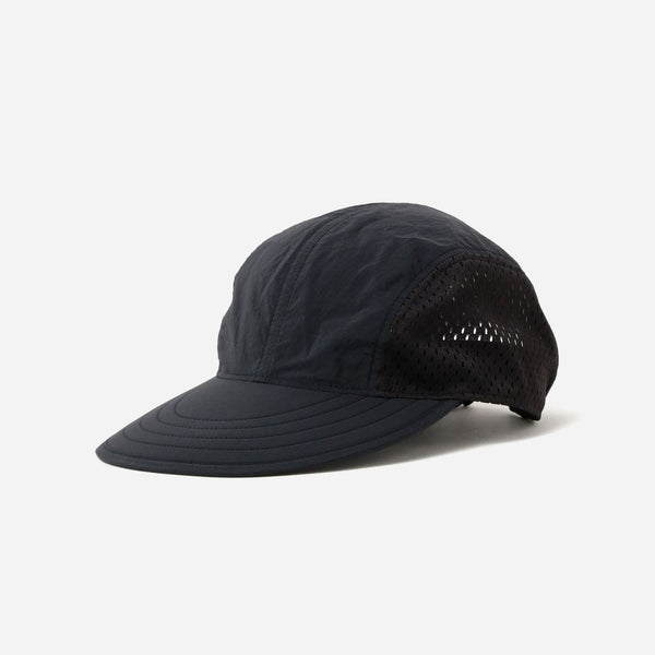 LONG BILL RUNNING CAP - BLACK