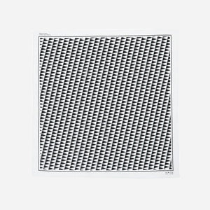 Pilgrim Surf + Supply - PENNANT CHECK BANDANA - WHITE -  - Main Front View