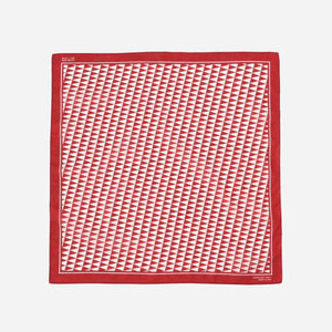 Pilgrim Surf + Supply - PENNANT CHECK BANDANA - WINE -  - Main Front View