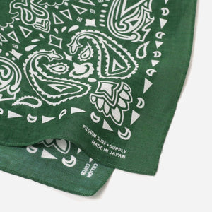 Pilgrim Surf + Supply - PAISLEY BANDANA - GREEN -  - Alternative View 1