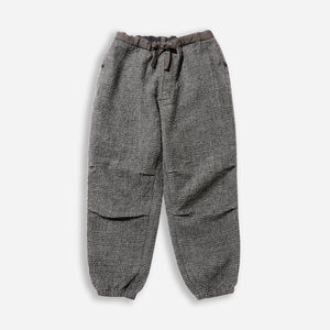 Beams+ - GYM ALPACA WIDE TWEED PANT - GLEN CHECK -  - Main Front View