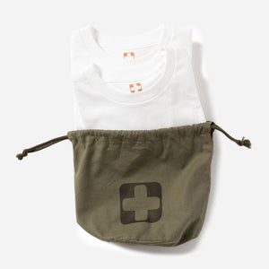 Beams+ - TWO PACK POCKET T-SHIRTS - WHITE -  - Main Front View