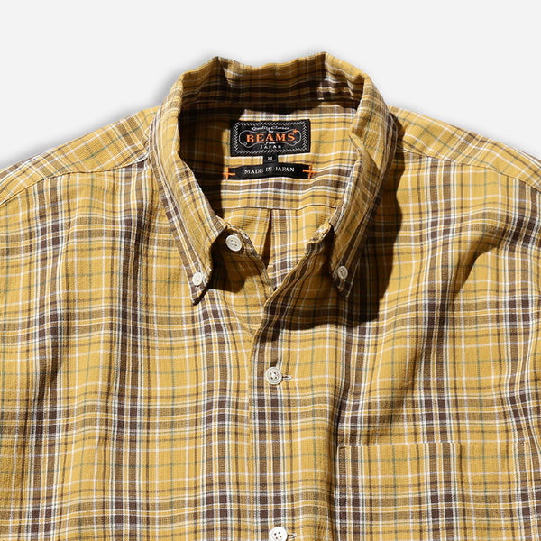 PANAMA PLAID B.D SHIRT - YELLOW