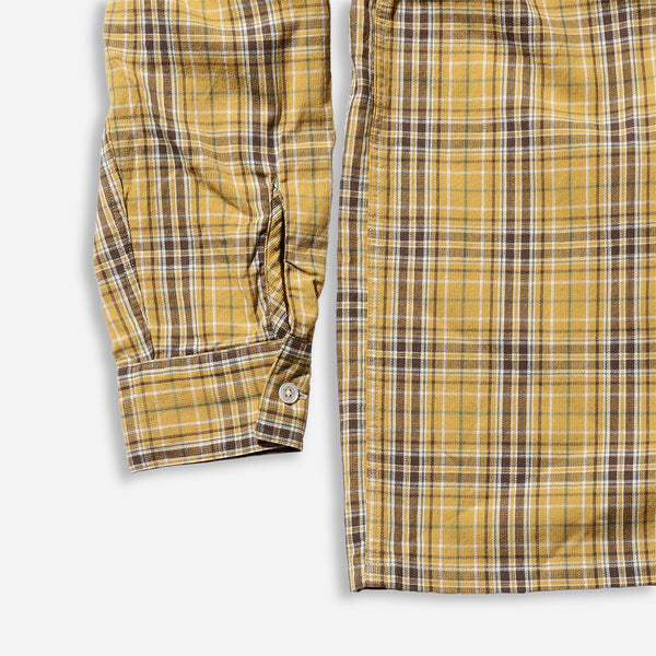 PANAMA PLAID B.D SHIRT - YELLOW