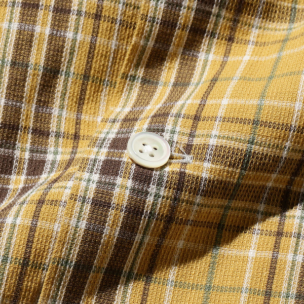 PANAMA PLAID B.D SHIRT - YELLOW