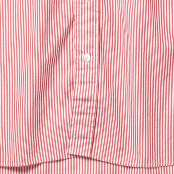 LONDON STRIPE POPLIN SHIRT - RED